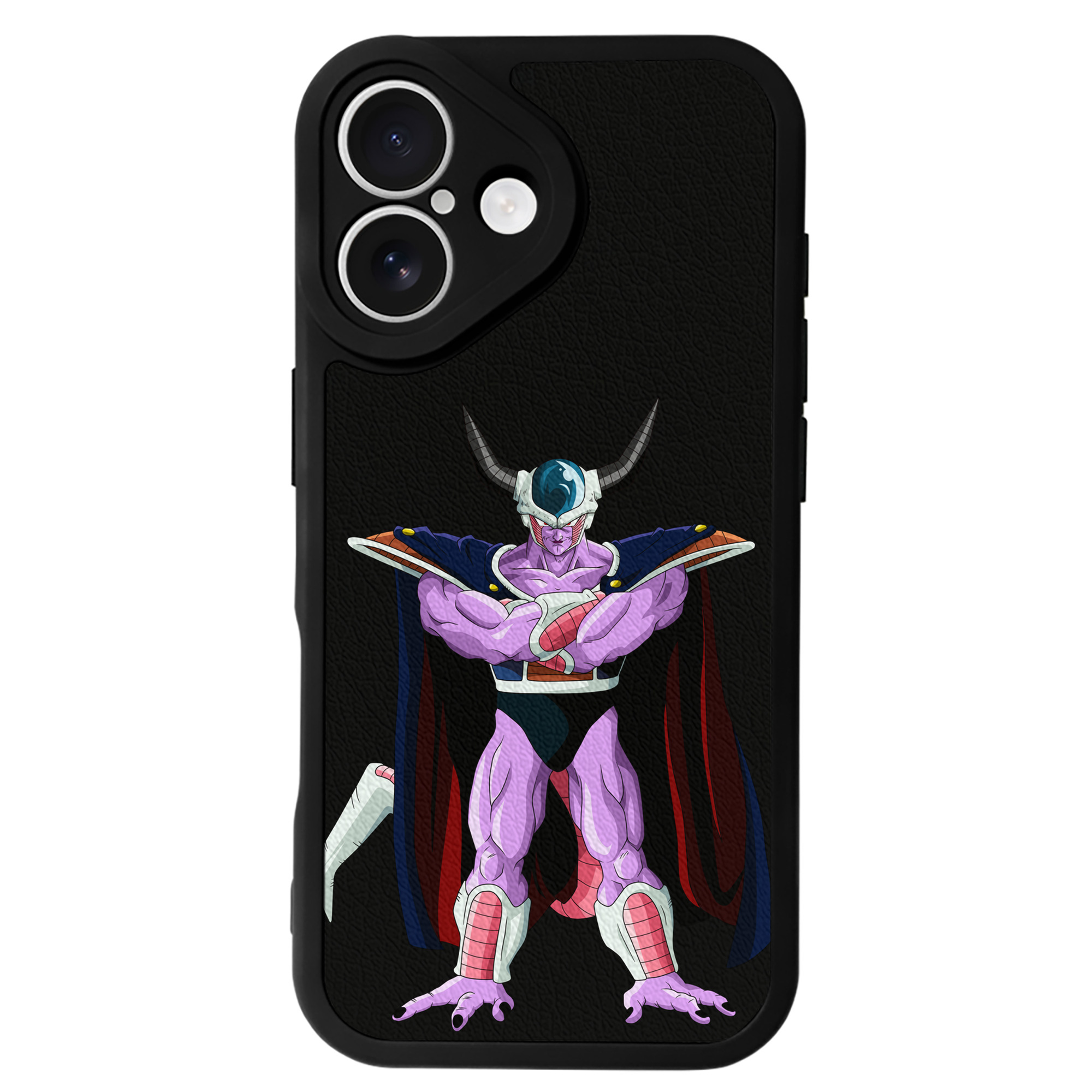 （画像用） ドラゴンボール コルド大王 DRAGON BALL King Cold 【iPhone 16シリーズ対応】シリコンスマホケース（レザー調） 材質：シリコン